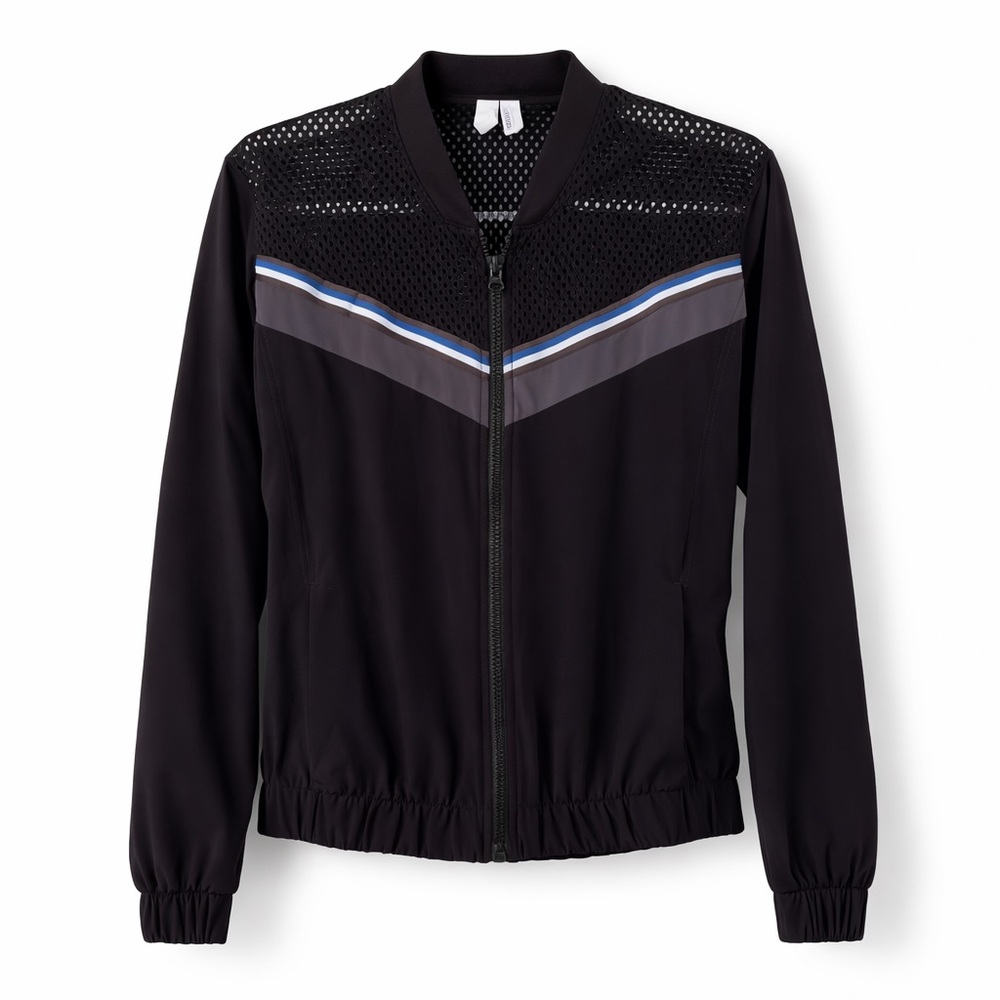 Zella Mesh Track Jacket Black XS